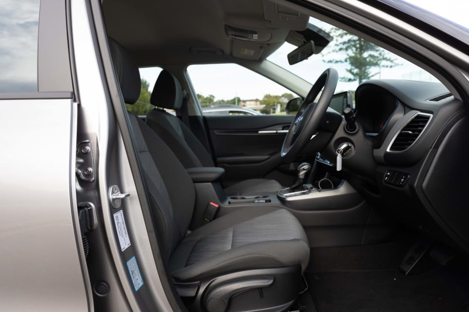 The interior is large for the class, with the wide body offering spacious front row seating (Image: Dean McCartney).