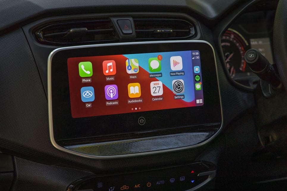 Standard features include a 10.25-inch multimedia touchscreen. (Image: Glen Sullivan)