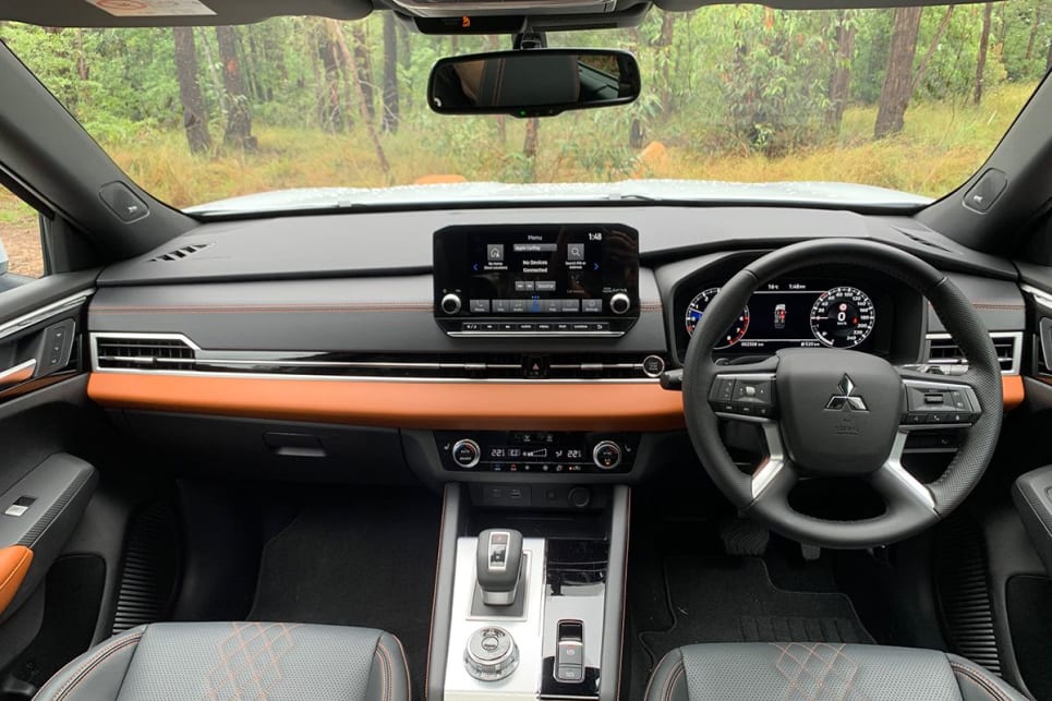 The interior of the new-generation Outlander is a huge step forward. 