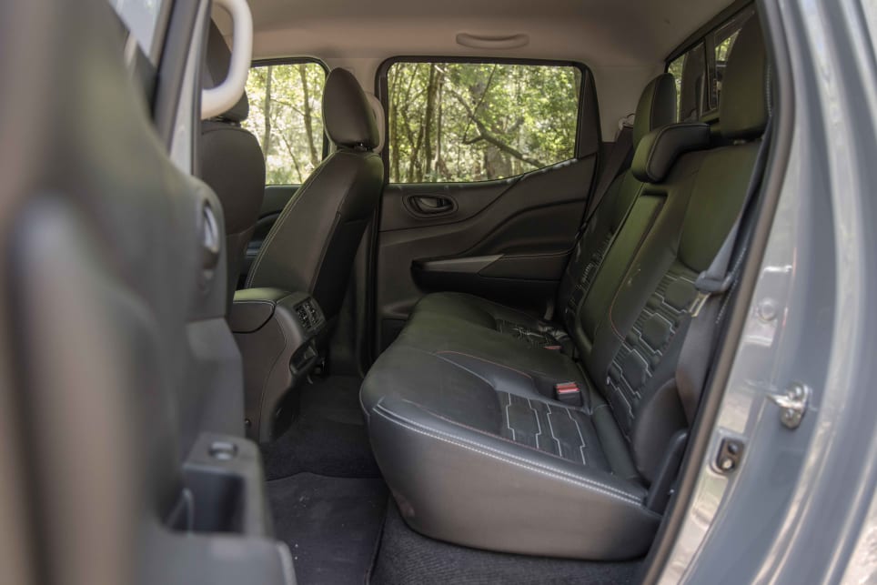 The rear seat, while comfortable enough, is really the realm of two adults only or three children (Image: Glen Sullivan).