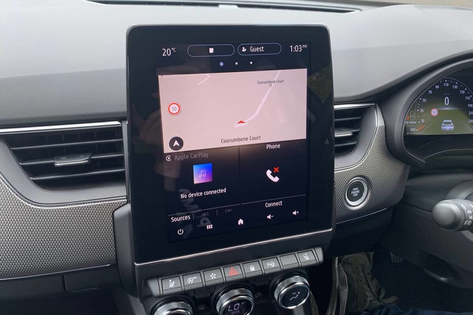 The R.S Line gets a 9.3-inch portrait touchscreen. (image credit: Matt Campbell)