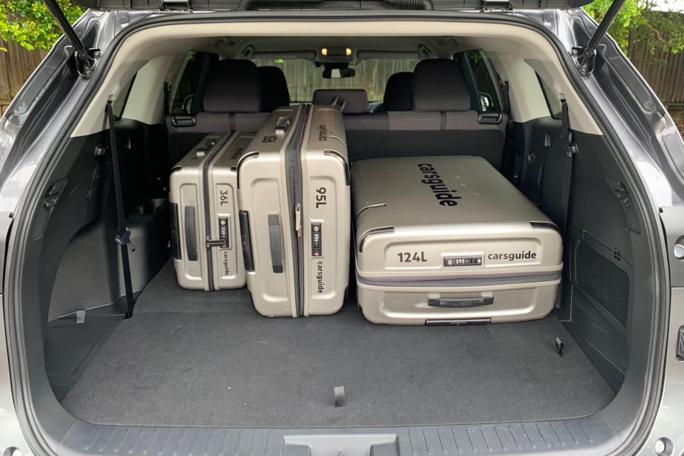 The boot space in the Kluger argues a pretty strong case if you’re shopping upwards from a RAV4 (Image: Matt Campbell).