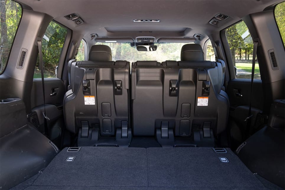 Fold the rear row down and you’re suddenly looking at 1004 litres of space.