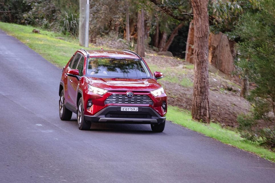 The RAV4 GXL Hybrid has the best combination of comfort, handling and ease of driving. 