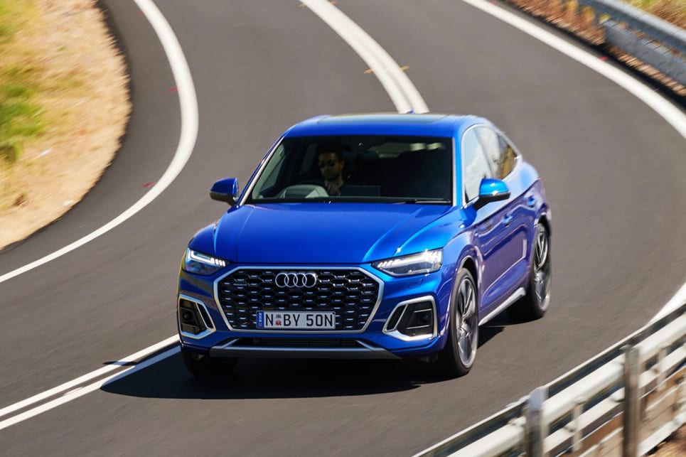 Plant your right foot and the 45 TFSI will collect speed in a way that Audi refers to as "hot hatch-like". (45 TFSI variant pictured)