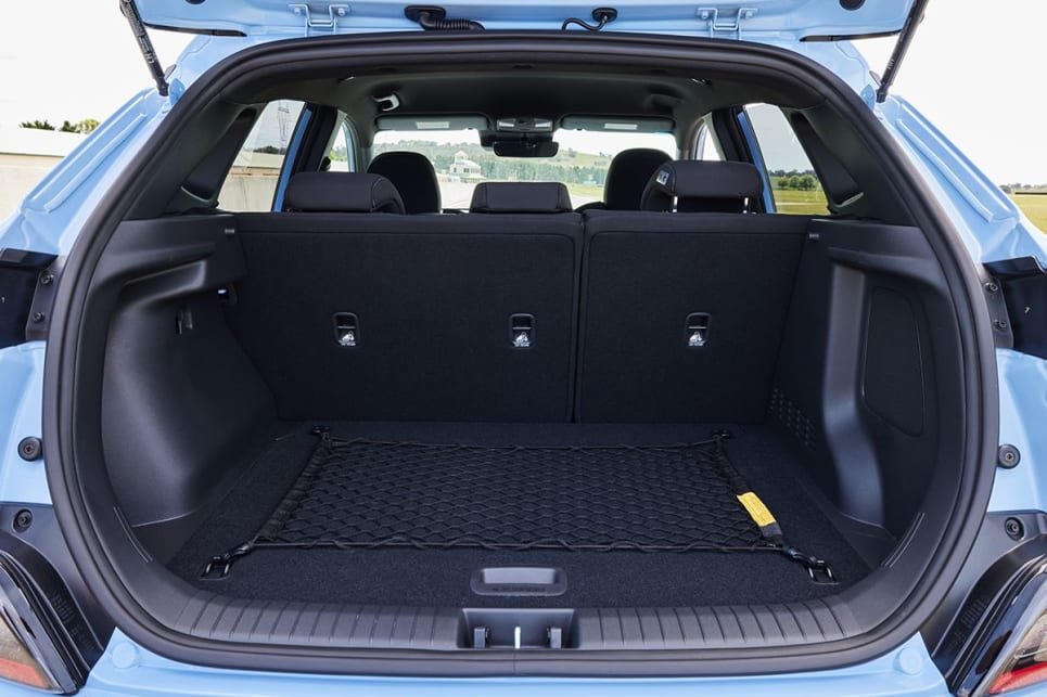 With the rear seats in place, boot space is rated at 361 litres.
