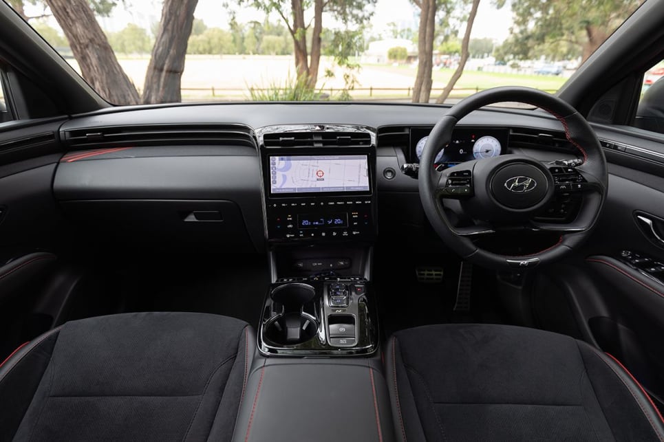 The Tucson has two separate 10.25-inch screens. (image credit: Dean McCartney)