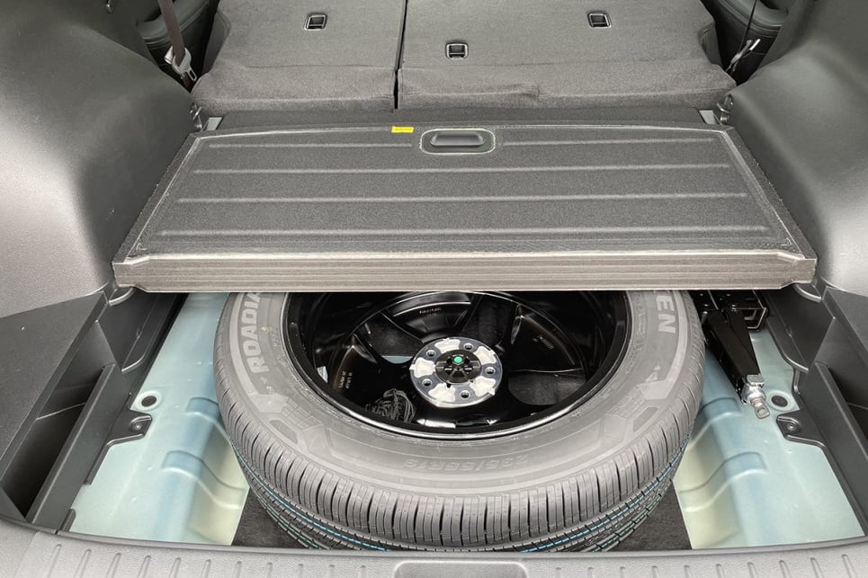 Underneath the boot floor is a full-sized spare wheel. (image credit: Tim Nicholson)