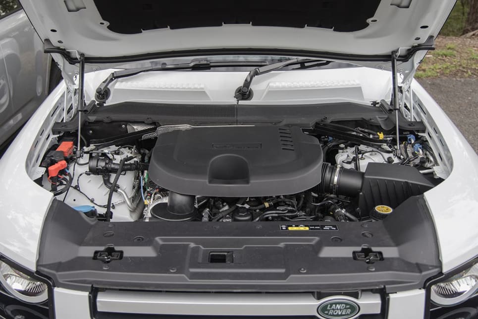 The Defender has a 3.0-litre twin-turbo diesel, inline six-cylinder engine. (Image: Brett & Glen Sullivan)