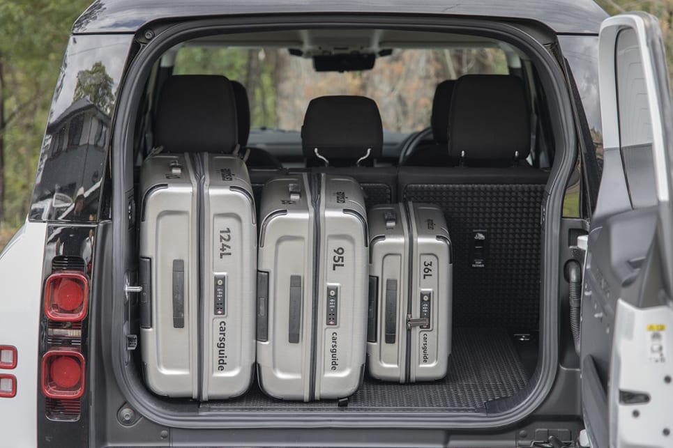 The biggest potential annoyance with the boot of the Land Rover is the side-swing tailgate. (Image: Brett & Glen Sullivan)