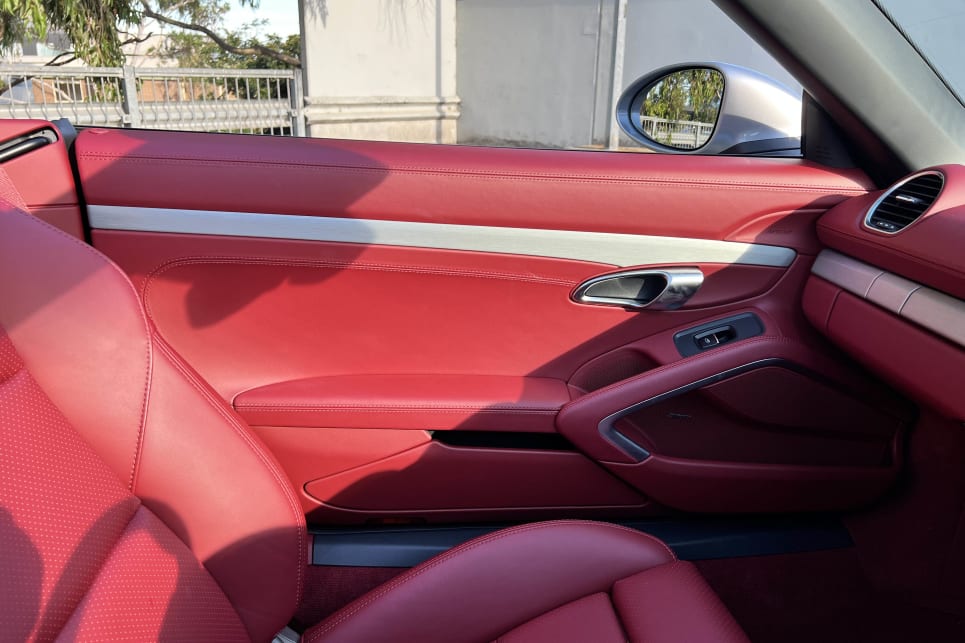 Inside, the 25 Years makes an even bigger statement with its full leather upholstery (Image: Justin Hilliard).