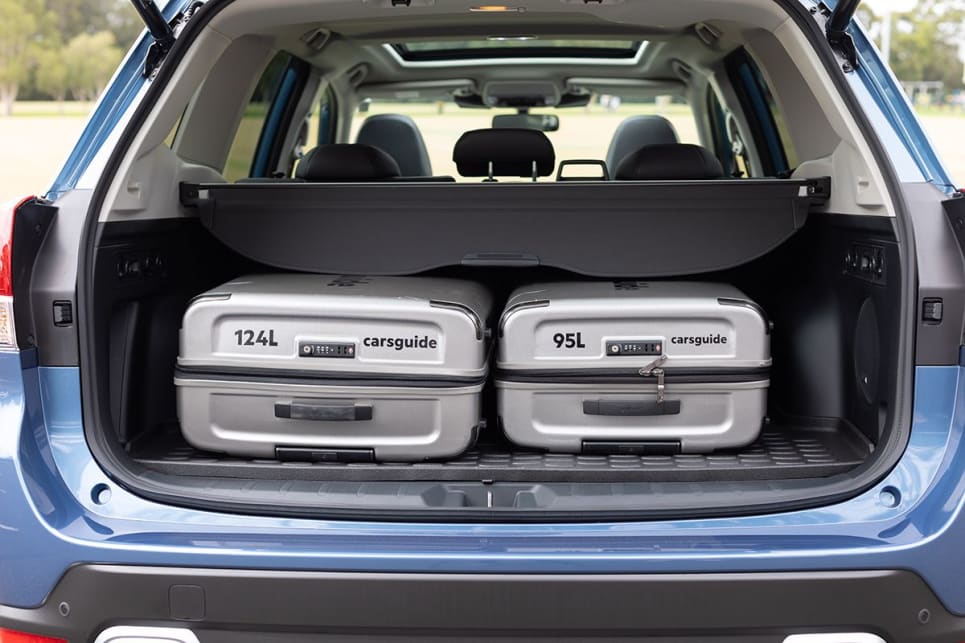Both suitcases can comfortable fit in the back.  (image credit: Dean McCartney)
