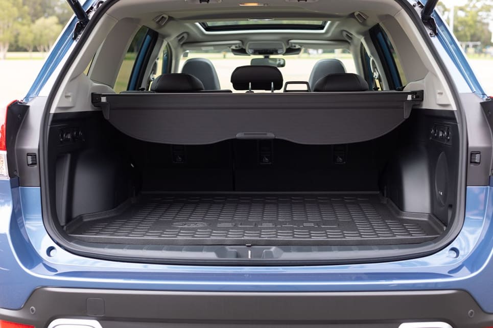 The Forester's boot space is rated at 498 litres. (image credit: Dean McCartney)