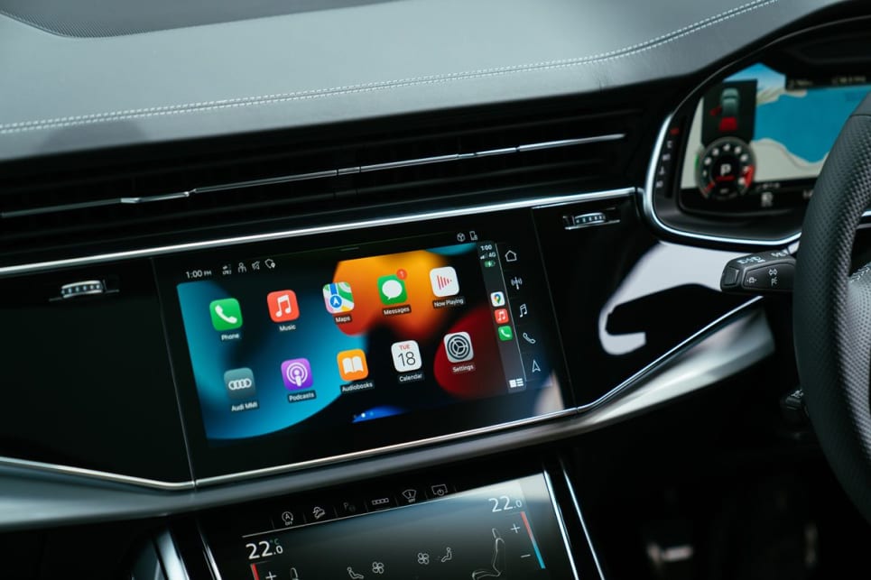 It features wireless Apple CarPlay and Android Auto, and Bluetooth telephony.