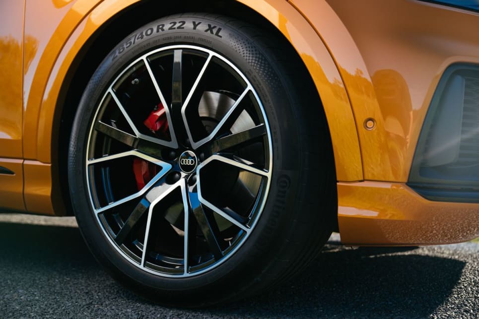 It comes with 22-inch alloy wheels.