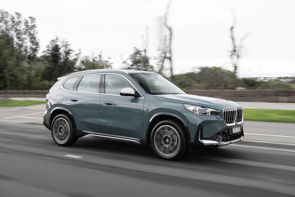 While it doesn’t feel like a small engine in a heavy SUV in most scenarios, when you’re out on the open road and you need more oomph for overtaking you realise this engine is a wee-bit small. (2023 BMW X1 sDrive18i variant pictured)