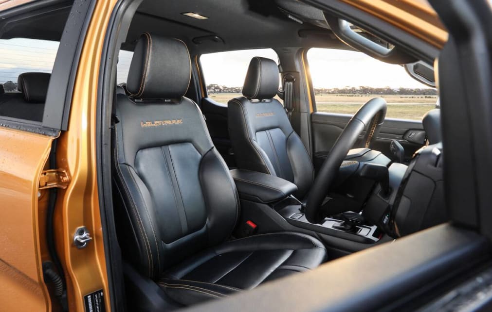 2023 Ford Ranger Wildtrak dual-cab seats