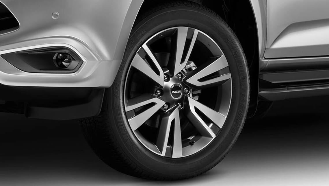 The MU-X LS-T wears new-look 20-inch alloy wheels.