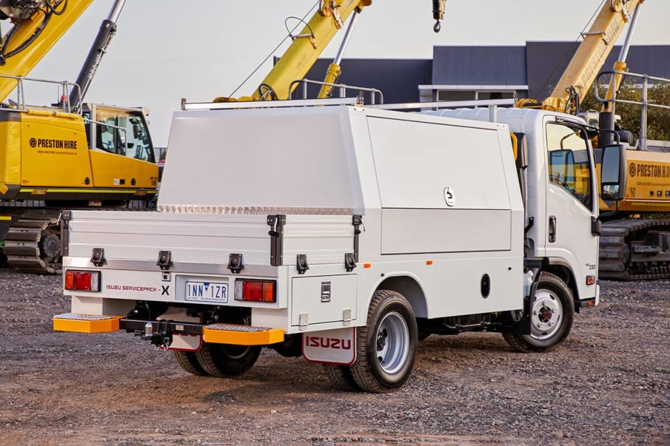 The fast steering makes the truck a lot more manoeuvrable than you might have imagined.