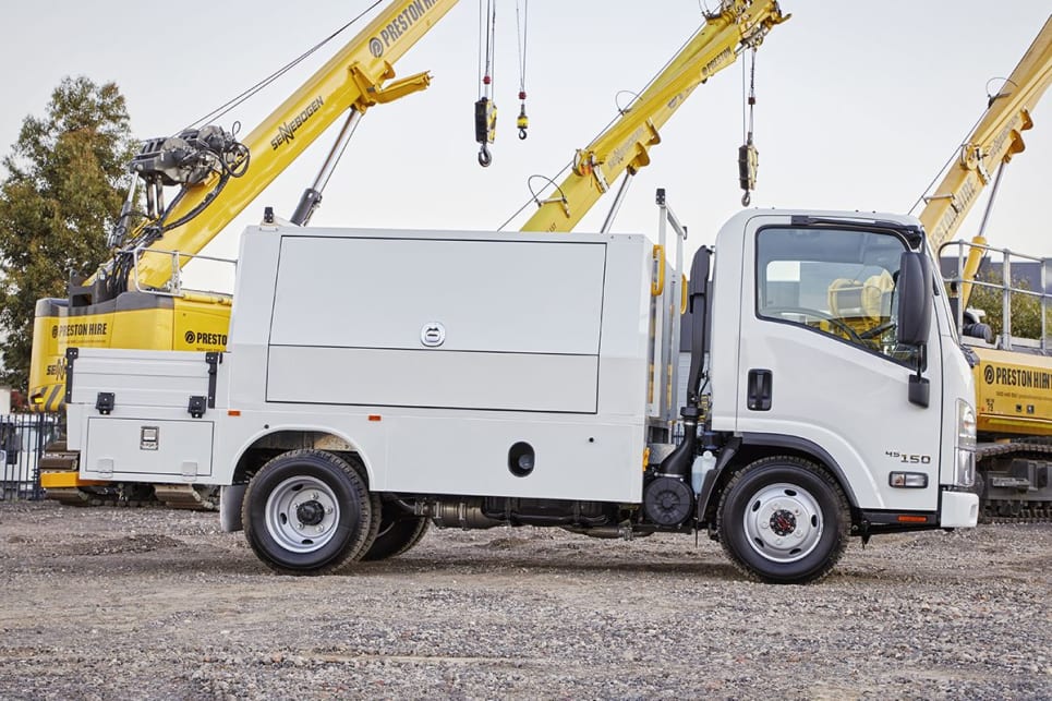 The seating position itself offers up a classic truck-like set-up.