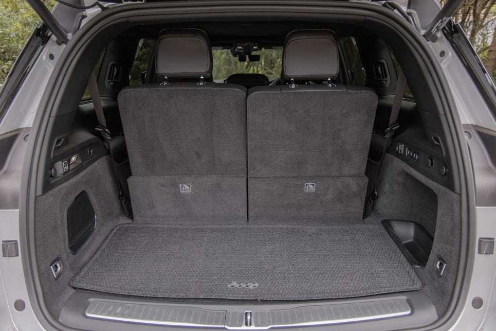 With all seats in use, the rear cargo space is listed as 487 litres. (Image credit: Glen Sullivan)