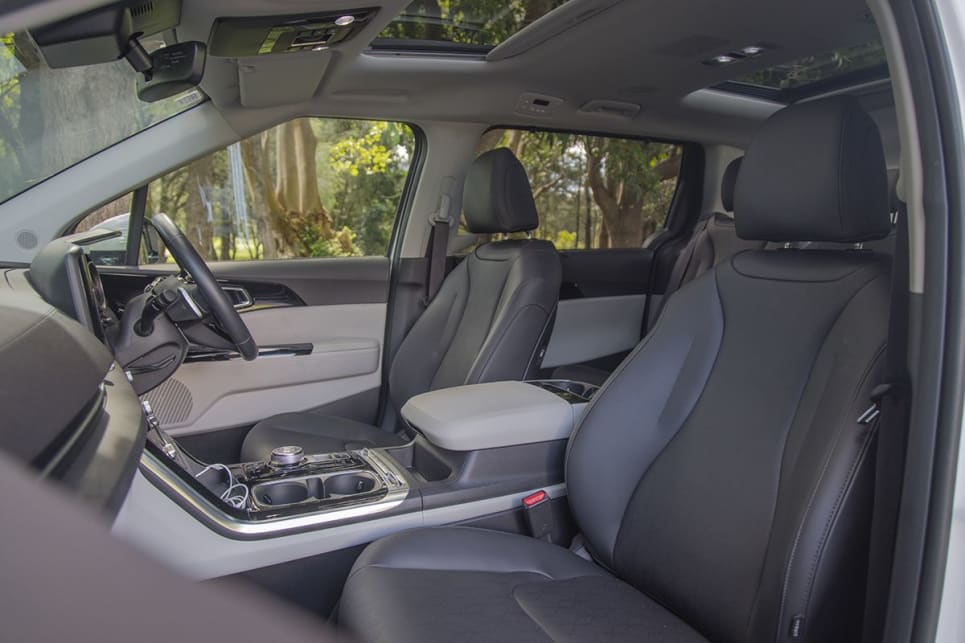 The interior invokes a sense of limo-like space. (Image: Glen Sullivan)