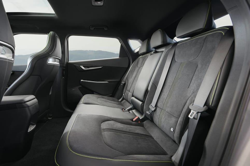 There’s plenty of legroom in the rear, making the car a comfy four-seater with enough knee space for taller occupants.