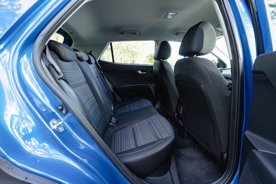 Two adults can fit comfortably in the back seats. (Image credit: Dean McCartney)