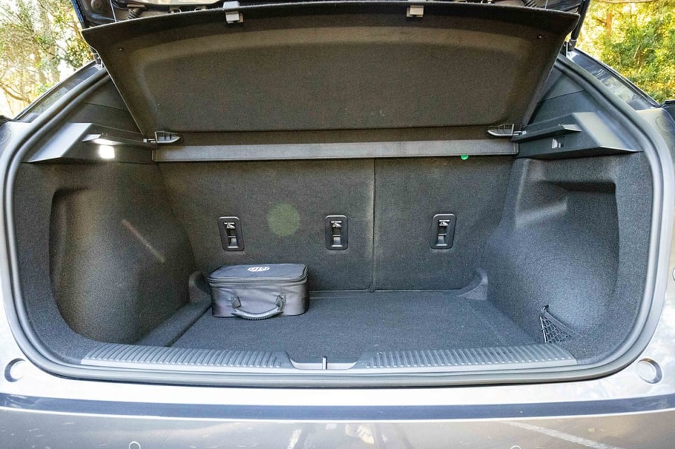 The MG4 has 363 litres of boot capacity. (Image: Andrew Chesterton)