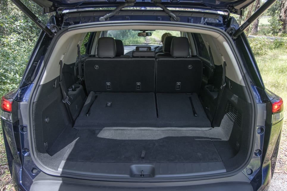 With the third row of seats down, boot capacity increases to 554 litres. (Image: Glen Sullivan)