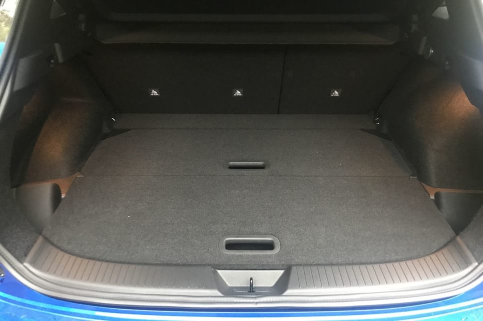 With all five seats upright the Qashqai Ti offers a volume of 418 litres. (Image: James Cleary)