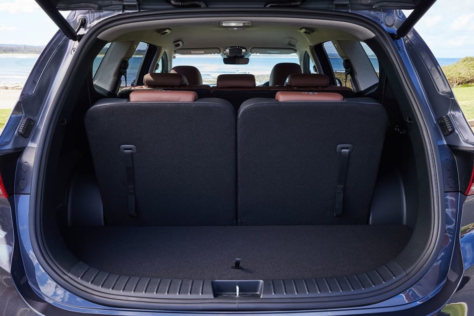 With all seats in use, there is 130 litres in cargo capacity. 