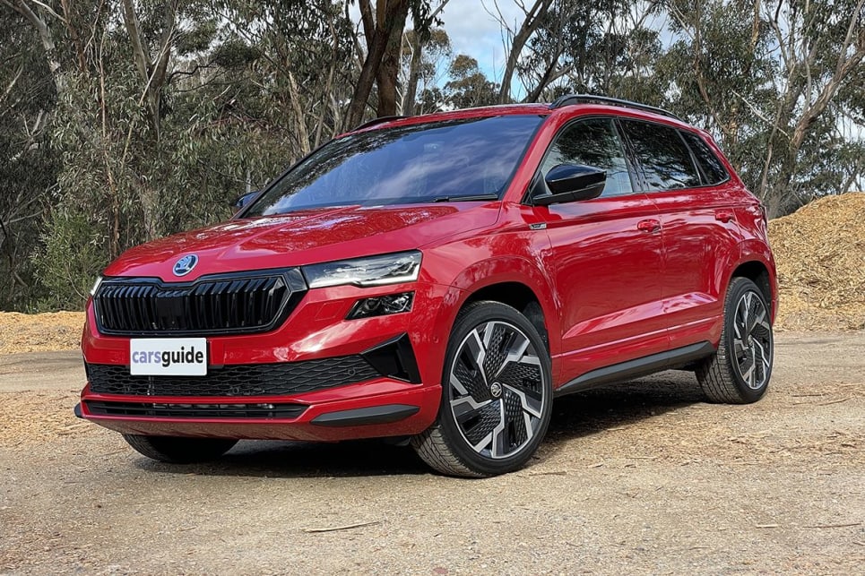 The Karoq is probably the most conservative looking Skoda you can buy. (140TSI Sportline pictured. Image: Tim Nicholson)