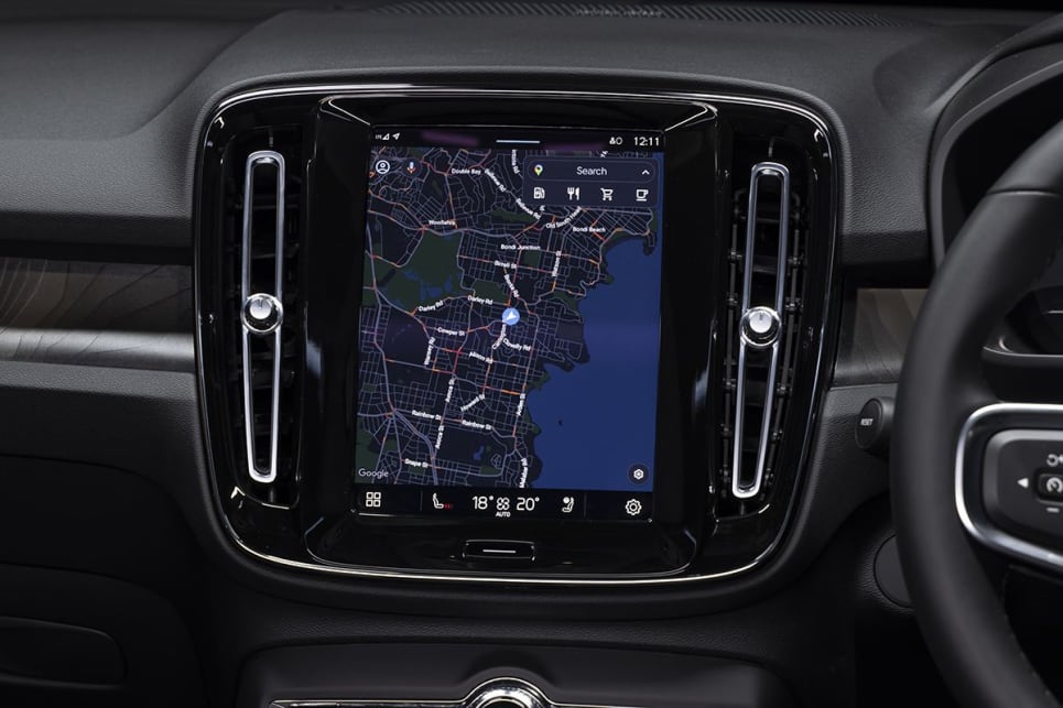 Inside is a 9.0-inch touchscreen. 