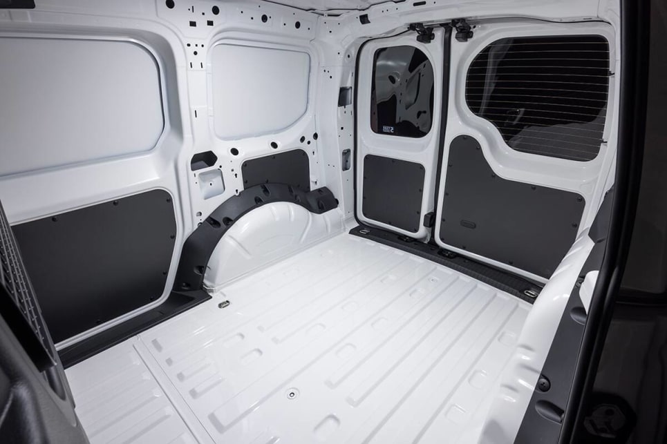 VW says you’ll find an area that’s 1614mm high and 1272mm wide, which is 3.1m3.
