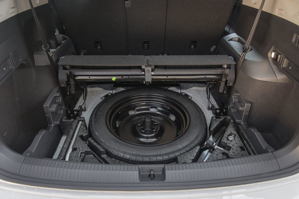 Underneath the boot floor is a space-saver spare. (image credit: Glen Sullivan)