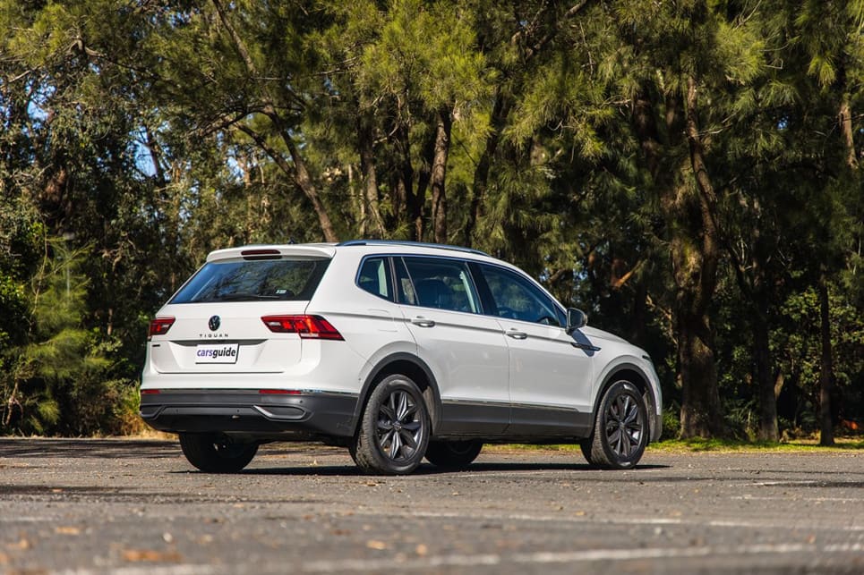 The Tiguan is relatively low to the ground for an SUV. (image credit: Glen Sullivan)