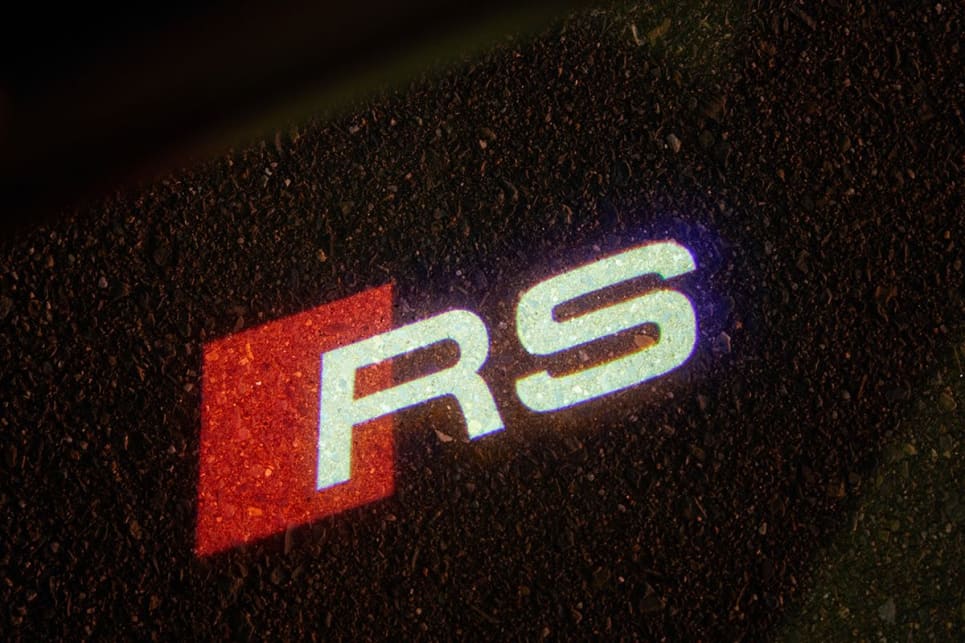 There are RS3 puddle lights. (Sedan variant pictured)