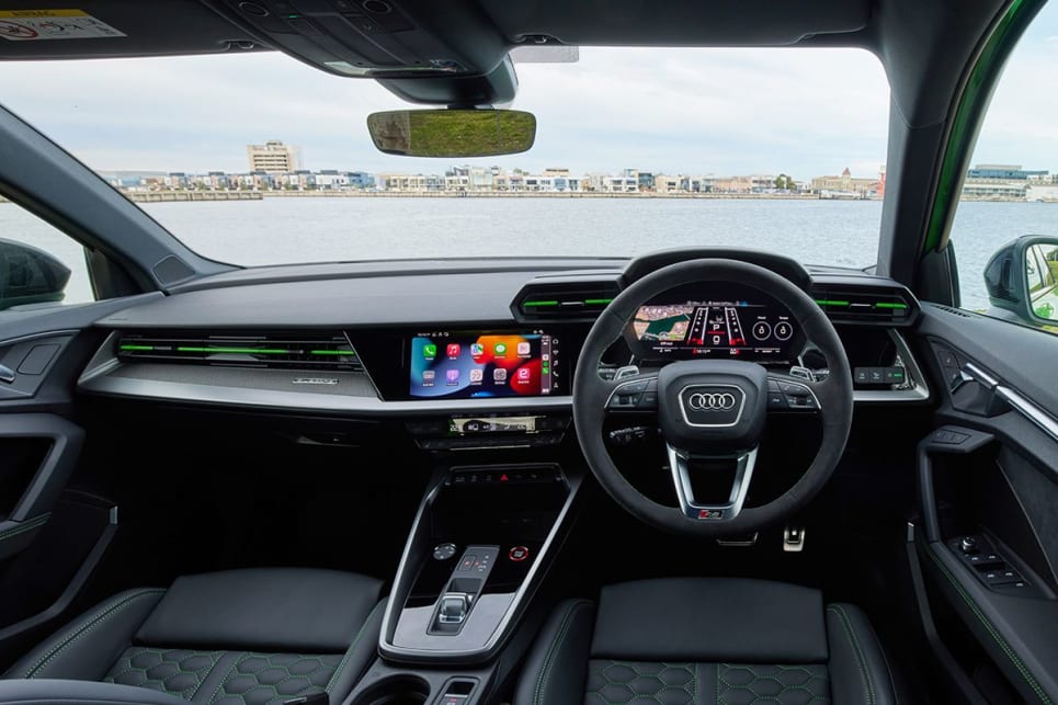 The RS3's interior has a quality look and feel to it. (Sportback variant pictured)