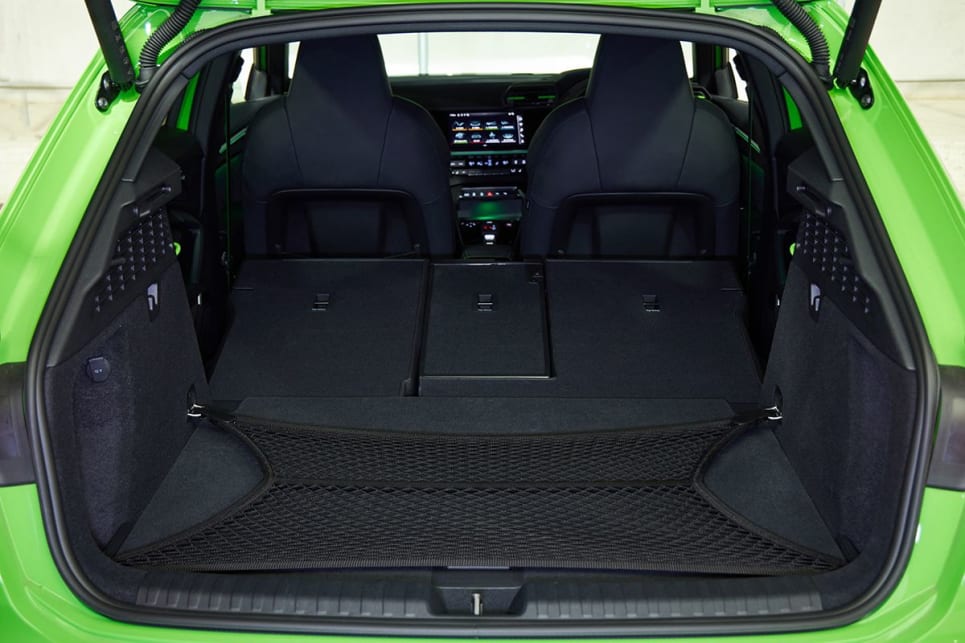 Folding the rear seats increases space to 1104L. (Sportback variant pictured)