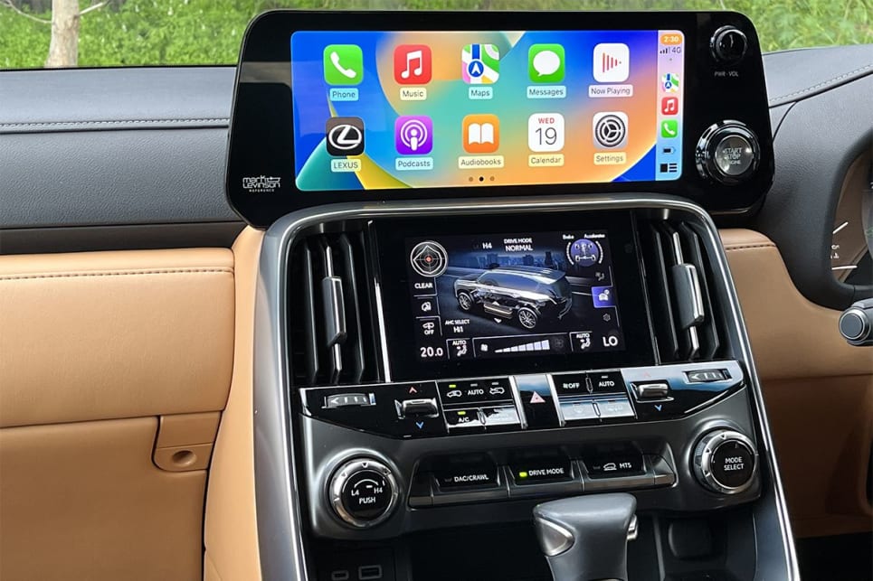 Inside there is a 12.3-inch multimedia system and a 7.0-inch touchscreen for climate control. (image credit: Marcus Craft)