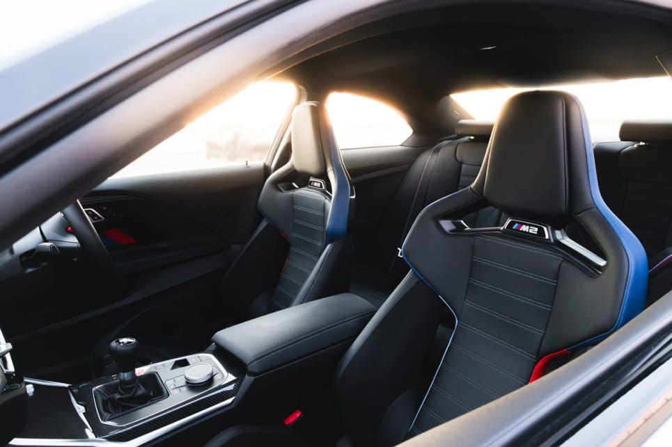 It's nice, but some of the touch points – like the hard plastics on top of the doors, where, if you're like me, you rest your elbow when driving – feel less than premium.