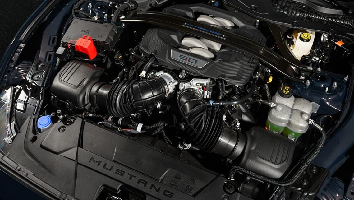 There is a three-tier line-up consisting of the EcoBoost, V8-powered GT and the new Dark Horse variant. 