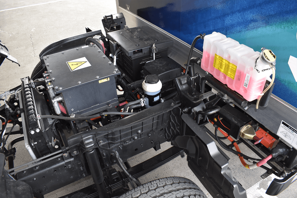 Drivetrain ancillaries with cab tilted pictured (Image: Mark Oastler)