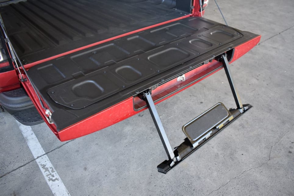 The Cannon XSR features a easy-lower/lift tailgate with foldout step. (Image: Mark Oastler)