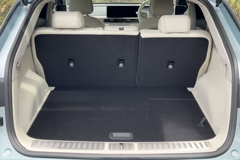 The Genesis GV60's boot space is 432L. (Image: Justin Hilliard)