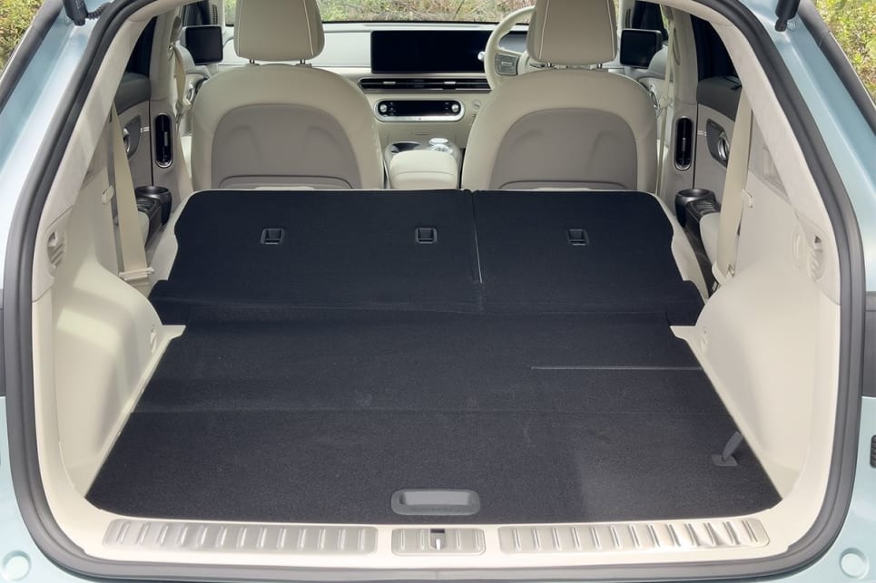 Boot capacity increases to 1460L with the 60/40 split-fold rear bench stowed. (Image: Justin Hilliard)