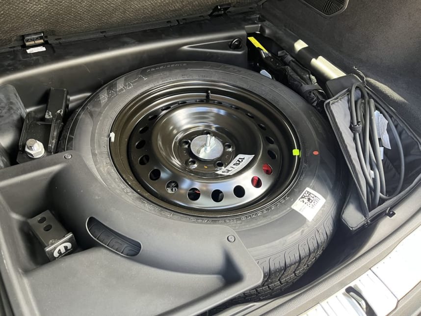 The 4xe's spare wheel can be located under the floorboard of the boot. (Image: Glen Sullivan)