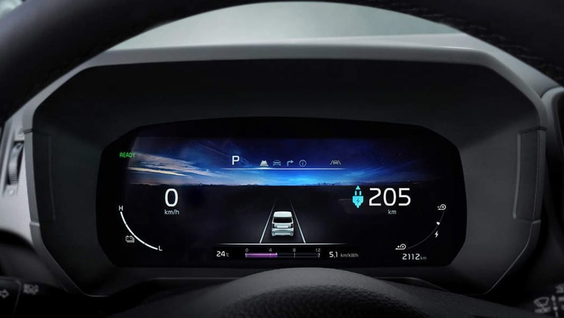 The 10.25-inch digital instrument cluster is a first for a car on this platform.