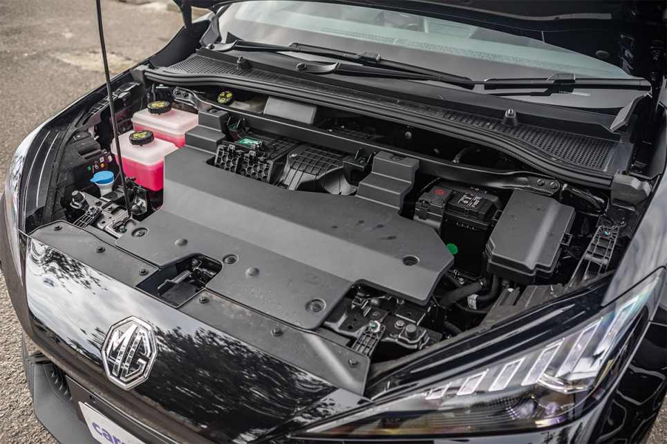 The MG’s motor produces 150kW/250Nm.